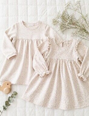 jamie kay long sleeve dress Jamie Kay Organic Cotton Muslin Frannie Dress